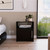 23" Black Wood Nightstand