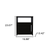 23" Black Wood Nightstand