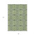 8' X 10' Artichoke Green And Fern Green Medallion Washable Indoor Outdoor Area Rug