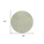8' Artichoke Green And Ivory Round Geometric Washable Indoor Outdoor Area Rug