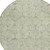 8' Artichoke Green And Ivory Round Geometric Washable Indoor Outdoor Area Rug