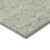 8' Artichoke Green And Ivory Round Geometric Washable Indoor Outdoor Area Rug