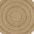4' Natural And Brown Round Handmade Indoor Outdoor Area Rug