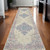 10' Pink And Ivory Medallion Runner Rug