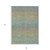 8' X 10' Blue Striped Washable Indoor Outdoor Area Rug