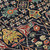 9' X 12' Black Red And Gold Floral Washable Indoor Outdoor Area Rug