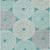 8' X 10' Teal Blue Beige And Gray Geometric Washable Indoor Outdoor Area Rug