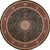 6' Blue Oriental Round Rug