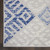 8' X 10' Beige Blue and Gray Geometric Distressed Non Skid Area Rug