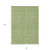8' X 10' Green Black And Ivory Geometric Washable Indoor Outdoor Area Rug