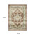 8' X 10' Red And Ivory Oriental Distressed Area Rug
