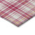 9' X 12' Blush Ivory And Copper Plaid Washable Indoor Outdoor Area Rug