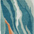 10' X 14' Teal Blue Copper And Ivory Abstract Washable Indoor Outdoor Area Rug