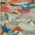 10' X 14' Green Teal Blue And Terra Cotta Abstract Washable Indoor Outdoor Area Rug