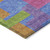 10' X 14' Purple Pink And Blue Abstract Washable Indoor Outdoor Area Rug
