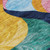 9' X 12' Green Orange And Pink Abstract Washable Indoor Outdoor Area Rug