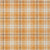 10' X 14' Orange Blue And Ivory Plaid Washable Indoor Outdoor Area Rug