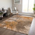 10' X 14' Orange Copper And Terra Cotta Abstract Washable Indoor Outdoor Area Rug