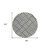 8' Black And Ivory Round Geometric Washable Indoor Outdoor Area Rug