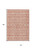 10' X 14' Salmon And Ivory Geometric Washable Indoor Outdoor Area Rug