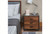 19" Espresso Wood Three Drawer Nightstand
