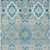 8' X 10' Teal Blue Green And Ivory Oriental Washable Indoor Outdoor Area Rug
