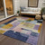 8' X 10' Plum Purple And Copper Abstract Washable Indoor Outdoor Area Rug