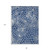 8' X 10' Navy Blue And Ivory Geometric Washable Indoor Outdoor Area Rug