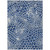 8' X 10' Navy Blue And Ivory Geometric Washable Indoor Outdoor Area Rug