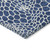 8' X 10' Navy Blue And Ivory Geometric Washable Indoor Outdoor Area Rug