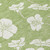 8' Artichoke Green And Ivory Round Floral Washable Indoor Outdoor Area Rug