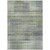 9' X 12' Artichoke Green Purple And Fern Green Striped Washable Indoor Outdoor Area Rug