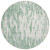 8' Sage And Ivory Round Abstract Washable Indoor Outdoor Area Rug