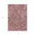 5' X 8' Pink Blush And Mauve Geometric Washable Indoor Outdoor Area Rug