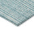 9' X 12' Teal Blue And Ivory Striped Washable Indoor Outdoor Area Rug