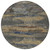8' Graphite And Gray Round Abstract Washable Indoor Outdoor Area Rug