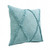 20" X 20" Aqua Sky Blue 100% Cotton Geometric Zippered Pillow