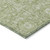 8' Artichoke Green And Ivory Round Floral Washable Indoor Outdoor Area Rug