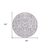 8' Lavender And Ivory Round Floral Washable Indoor Outdoor Area Rug