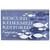 Tabletop Glass Plaque Fish Rescued Blue