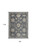 8' X 10' Beige and Blue Floral Medallion Power Loom Area Rug
