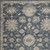 8' X 10' Beige and Blue Floral Medallion Power Loom Area Rug