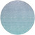 8' Sky Blue And Teal Blue Round Ombre Washable Indoor Outdoor Area Rug