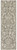 7' Olive Green and Ivory Damask Distressed Runner Rug