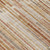 9' X 12' Terra Cotta And Beige Striped Washable Indoor Outdoor Area Rug
