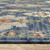 8' X 11' Blue Yellow And Red Oriental Area Rug With Fringe