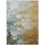 9' X 12' Orange Abstract Washable Indoor Outdoor Area Rug
