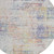 8' Ivory Orange And Blush Round Abstract Washable Indoor Outdoor Area Rug