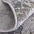 2' X 3' Gray and Silver Abstract Power Loom Worn Faded Area Rug