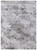 2' X 3' Gray and Silver Abstract Power Loom Worn Faded Area Rug